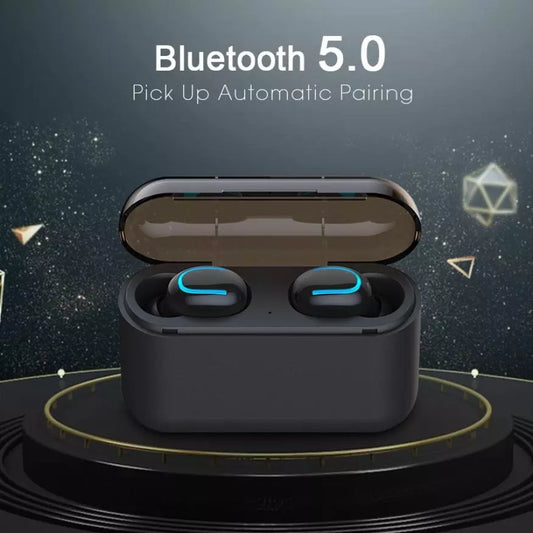 Bluetooth 5.0 Headphones and Integrated Charging Case